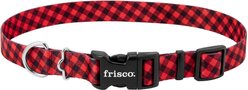 Frisco Buffalo Check Dog Collar, LG - Neck: 18 – 26-in, Width: 1-in