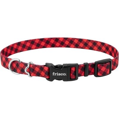 Frisco Frisco Buffalo Check Dog Collar, MD - Neck: 14 – 20-in, W: 3/4-in