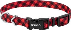 Frisco Buffalo Check Dog Collar, SM - Neck: 10 – 14-in, W: 5/8-in