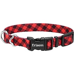 Frisco Buffalo Check Dog Collar, XS - Neck: 8 – 12-in, Width: 5/8-in