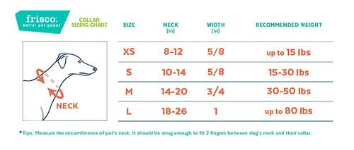 Show full view: Frisco Buffalo Check Dog Collar, XS - Neck: 8 – 12-in, Width: 5/8-in slide 2 of 5