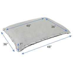 Frisco Buffalo Check Pillow Cat & Dog Bed, Black & White, XX-Large slide 2 of 4