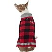 Show in main carousel: Frisco Buffalo Plaid Dog & Cat Sweater, Red, Small slide 3 of 10