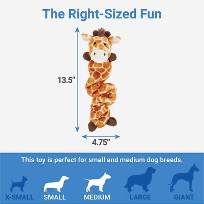 Show full view: Frisco Bungee Plush Squeaking Giraffe + Sloth Dog Toy slide 3 of 10