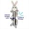 Show in main carousel: Frisco Bunny Bungee Plush Squeaky Dog Toy, Small/Medium slide 3 of 7