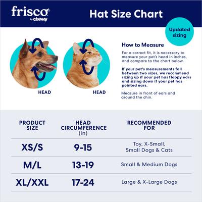 Show full view: Frisco Bunny Ears Dog & Cat Costume Accessory, X-Small/Small slide 3 of 9