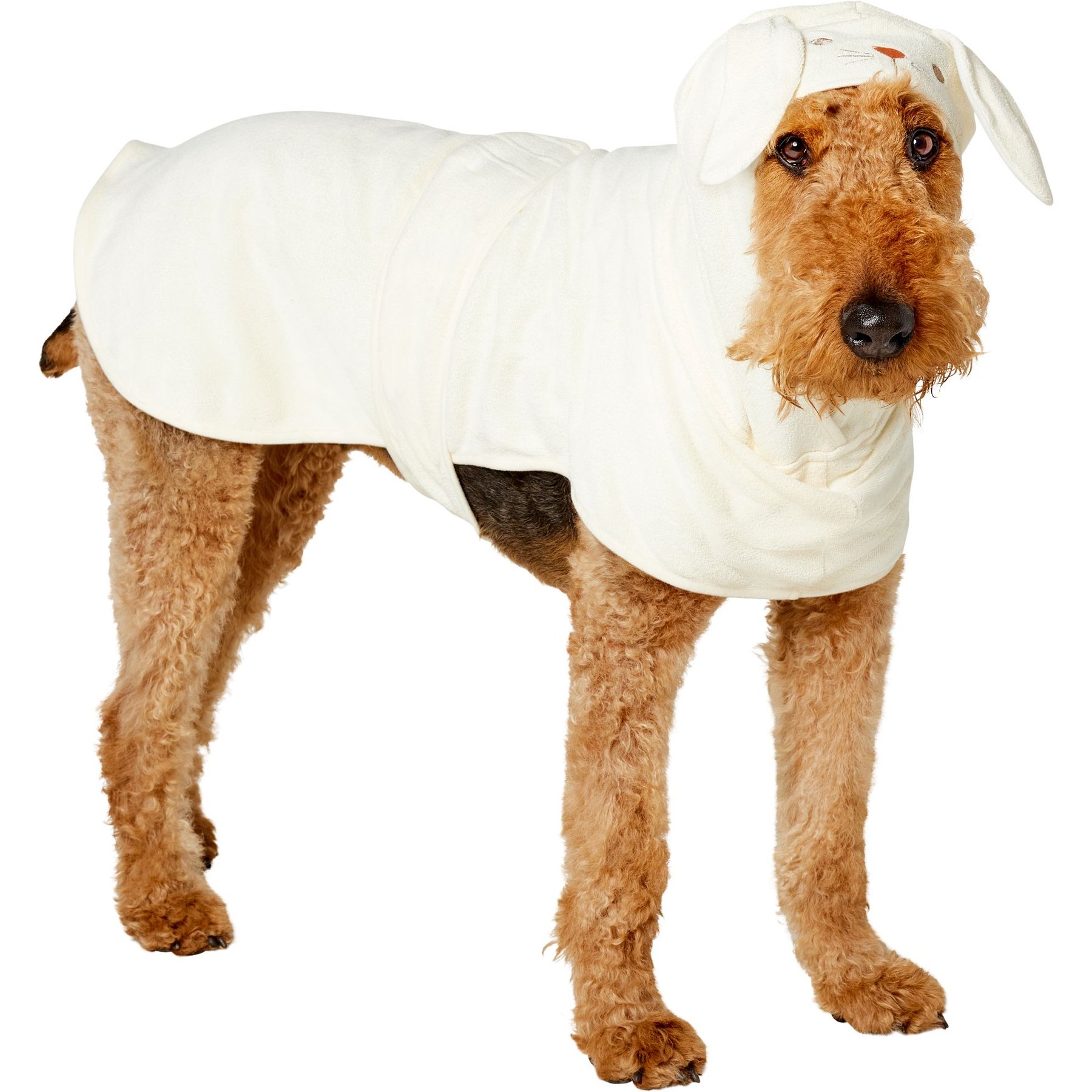 Frisco Bunny Hooded Dog & Cat Bath Robe, XX-Large
