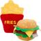 Show in main carousel: Frisco Burger & Fries Plush Squeaky Dog Toy, Small/Medium, 2 count slide 1 of 7