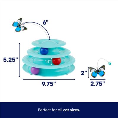 Show full view: Frisco Butterfly Cat Tracks + Bee & Leaf Cat Tracks Cat Toy with Catnip slide 4 of 10