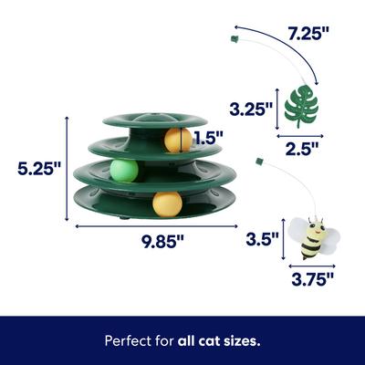 Show full view: Frisco Butterfly Cat Tracks + Bee & Leaf Cat Tracks Cat Toy with Catnip slide 7 of 10