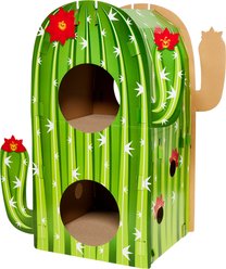 Frisco Cactus Cardboard Cat House, 2-Story