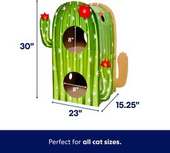 Frisco Cactus Cardboard Cat House, 2-Story slide 2 of 6