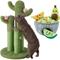 Show in main carousel: Frisco Cactus Cat Scratching Post, 33-in, Tri-post + Hide and Seek Plush Guacamole Dog Toy slide 1 of 10