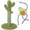Show in main carousel: Frisco Cactus Scratching Post, 22-in + Plush Dangly Avocado Buddy Cat Toy with Catnip slide 1 of 8