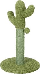 Frisco Cactus Scratching Post, 22-in + Plush Dangly Avocado Buddy Cat Toy with Catnip slide 2 of 7
