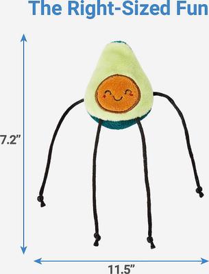 Show full view: Frisco Cactus Scratching Post, 22-in + Plush Dangly Avocado Buddy Cat Toy with Catnip slide 6 of 8