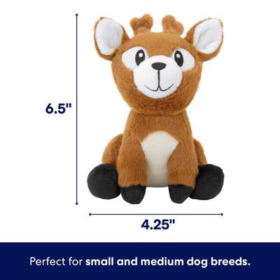 Show full view: Frisco Camping Deer Plush Squeaky Dog Toy, Small/Medium slide 2 of 7