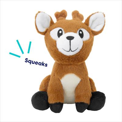 Show full view: Frisco Camping Deer Plush Squeaky Dog Toy, Small/Medium slide 3 of 7