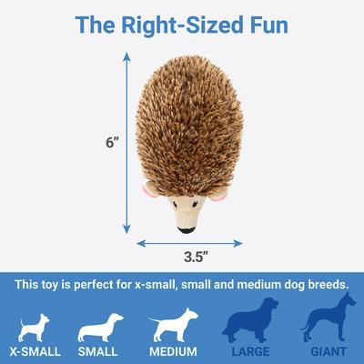 Show full view: Frisco Hedgehog Plush Squeaky Dog Toy, Small slide 2 of 4