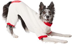 Frisco Candy Cane Dog & Cat Snuggle Up Knit PJs, X-Large