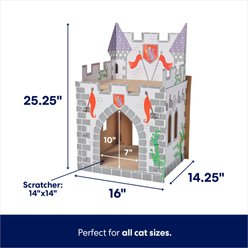 Frisco Castle Cardboard Cat House, 2-Story slide 2 of 7