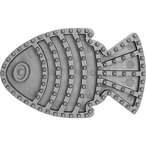 Frisco Cat Curry Brush, Gray