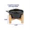 Show in main carousel: Frisco Cat Face Elevated Bamboo Non-Skid Ceramic Cat Bowl, Black, 1 Cup slide 2 of 8