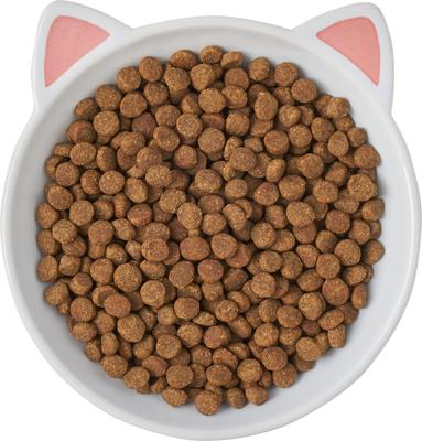Show full view: Frisco Cat Face Non-skid Ceramic Cat Dish, White, X-Small: 0.5 cup, 1 count slide 5 of 7