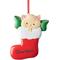 Show in main carousel: Frisco Christmas Cat in Stocking Resin Personalized Ornament slide 1 of 8