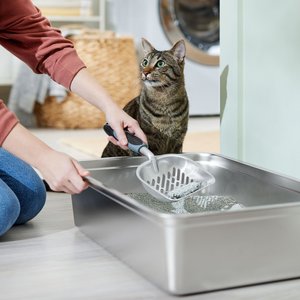 SHISUYAN Cat Litter Scoop PVC Plastic Durable Pet Poo Shovel Practical Pets Poop Scooper Cat Sand Cleaning Products For Cats Lozenge