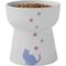 Show in main carousel: Frisco Cat Print Non-Skid Elevated Ceramic Cat Bowl, Tall, Multi Color, 1.5 cup slide 6 of 8