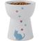Show in main carousel: Frisco Cat Print Non-Skid Elevated Ceramic Cat Bowl, Tall, Multi Color, 1 cup slide 6 of 8