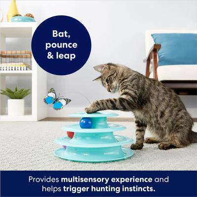 Show full view: Frisco Cat Tracks Butterfly Toy + Dr. Elsey's Precious Cat Ultra Unscented Clumping Clay Cat Litter slide 4 of 10