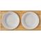 Show in main carousel: Frisco Ceramic Dog & Cat Double Diner with Elevated Wood Stand, Small: 1.5 cup slide 5 of 8