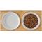 Show in main carousel: Frisco Ceramic Dog & Cat Double Diner with Elevated Wood Stand, Small: 1.5 cup slide 6 of 8