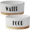 Show in main carousel: Frisco Ceramic Dog Water + Food Bowl with Wood Base, 4 cups slide 1 of 9