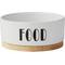 Show in main carousel: Frisco Ceramic Food Dog & Cat Bowl with Wood Base, Small: 2 cup slide 1 of 9