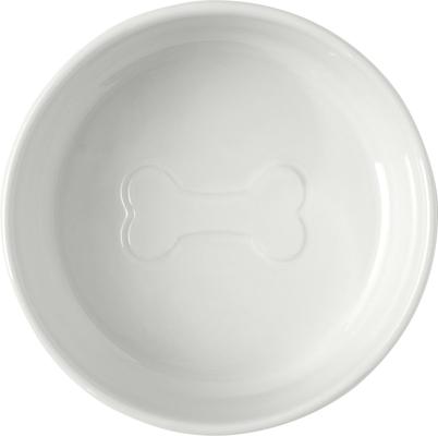 Show full view: Frisco Ceramic Food Dog & Cat Bowl with Wood Base, Small: 2 cup slide 5 of 9