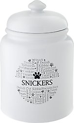 Frisco Ceramic Paw Personalized Treat Jar, 13 cup, 104oz