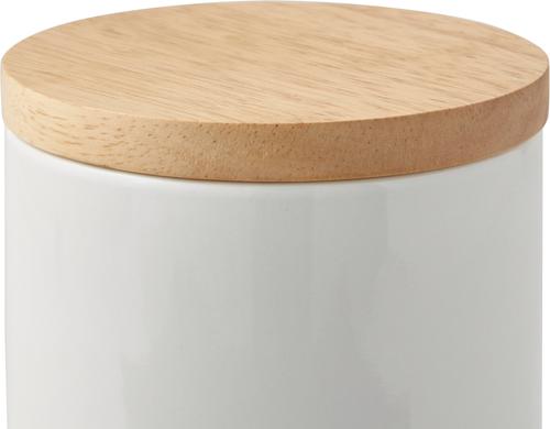 Show full view: Frisco Ceramic Treat Jar with Wood Lid, 4 cup slide 5 of 6