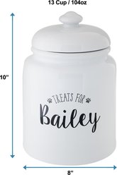 Frisco Ceramic "Treats for" Personalized Treat Jar, 13 cup, 104oz slide 2 of 6