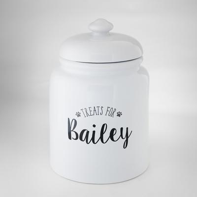 Show full view: Frisco Ceramic "Treats for" Personalized Treat Jar, 13 cup, 104oz slide 4 of 7