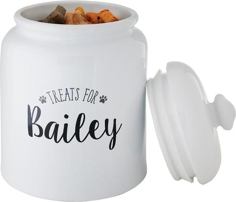 Show full view: Frisco Ceramic "Treats for" Personalized Treat Jar, 13 cup, 104oz slide 5 of 7