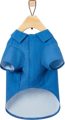 Show full view: Frisco Chambray Pineapple Dog & Cat Shirt, X-Small slide 6 of 11