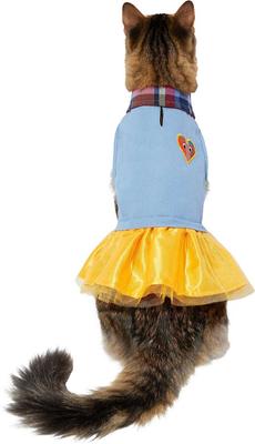 Show full view: Frisco Chambray Plaid Dog & Cat Dress, Small slide 4 of 10