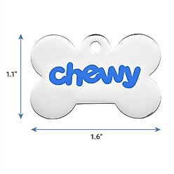 Frisco Chewy Stainless Steel Personalized Dog & Cat ID Tag with Enamel Infill, Regular slide 2 of 4