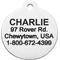 Show in main carousel: Frisco Chewy Stainless Steel Personalized Dog & Cat ID Tag with Enamel Infill, Round, Small slide 3 of 4