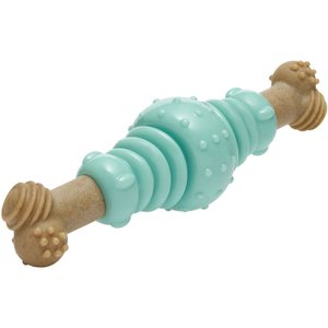 Frisco Chicken Flavored Textured Bone Nylon & TPR Dental Chew Dog Toy for Moderate Chewers, Large