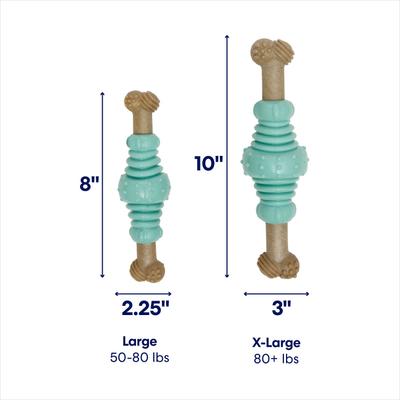 Show full view: Frisco Chicken Flavored Textured Bone Nylon & TPR Dental Chew Dog Toy for Moderate Chewers, X-Large slide 3 of 11