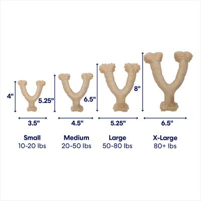 Show full view: Frisco Chicken Flavored Wishbone Nylon Chew Dog Toy for Heavy Chewers, Medium slide 2 of 10